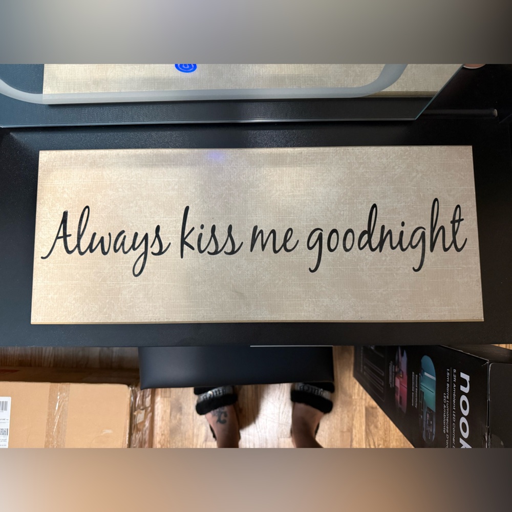 Always Kiss Me Goodnight Wall Art